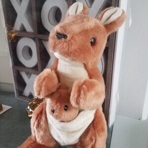 TY Beanie Kangaroo with Joey